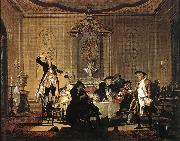 TROOST, Cornelis Rumor erat in Casa (There was a Commotion in the House) t oil